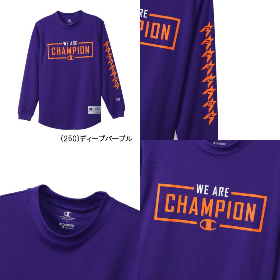 メール便無料 チャンピオン レディース ロングスリーブ 長袖 Tシャツ 女性 女子 CW-WB452 バスケット｜kanisponet｜04