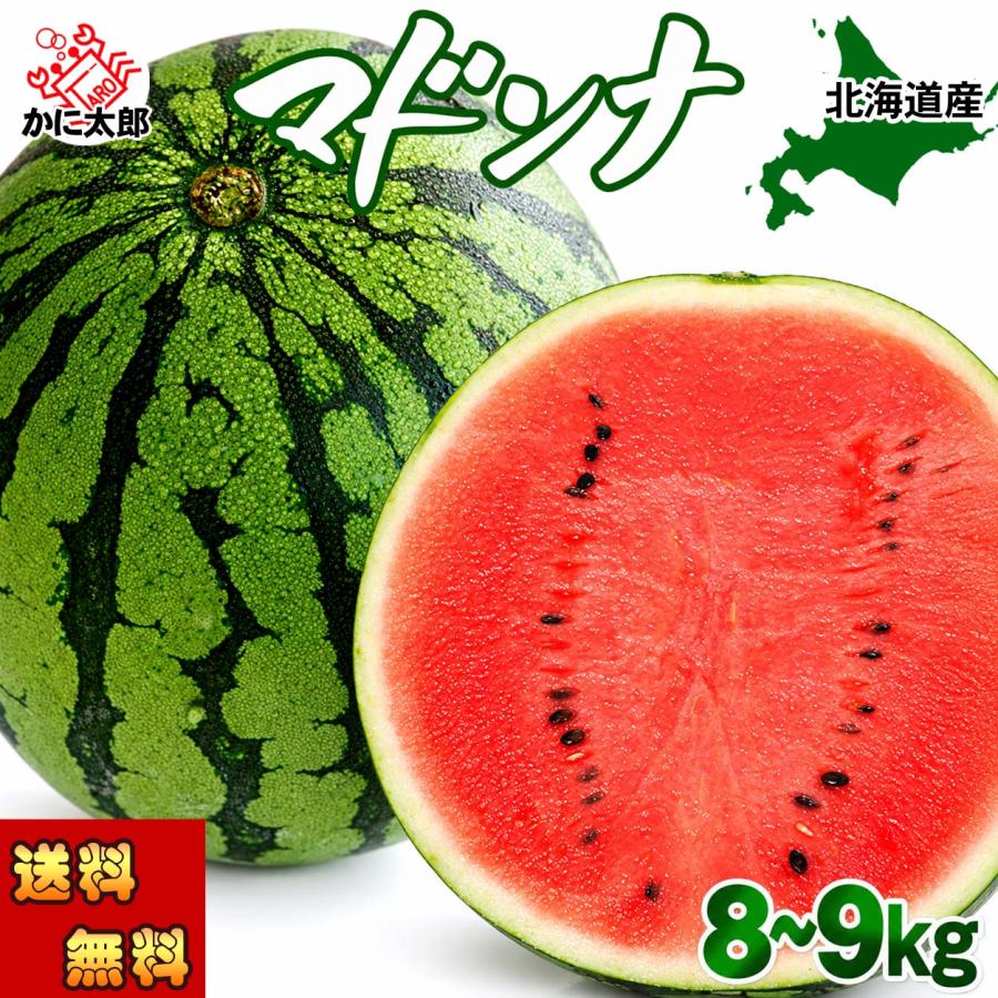 2027年度予約商品 送料無料 マドンナスイカ 秀品 大玉 3L〜4Lサイズ 8
