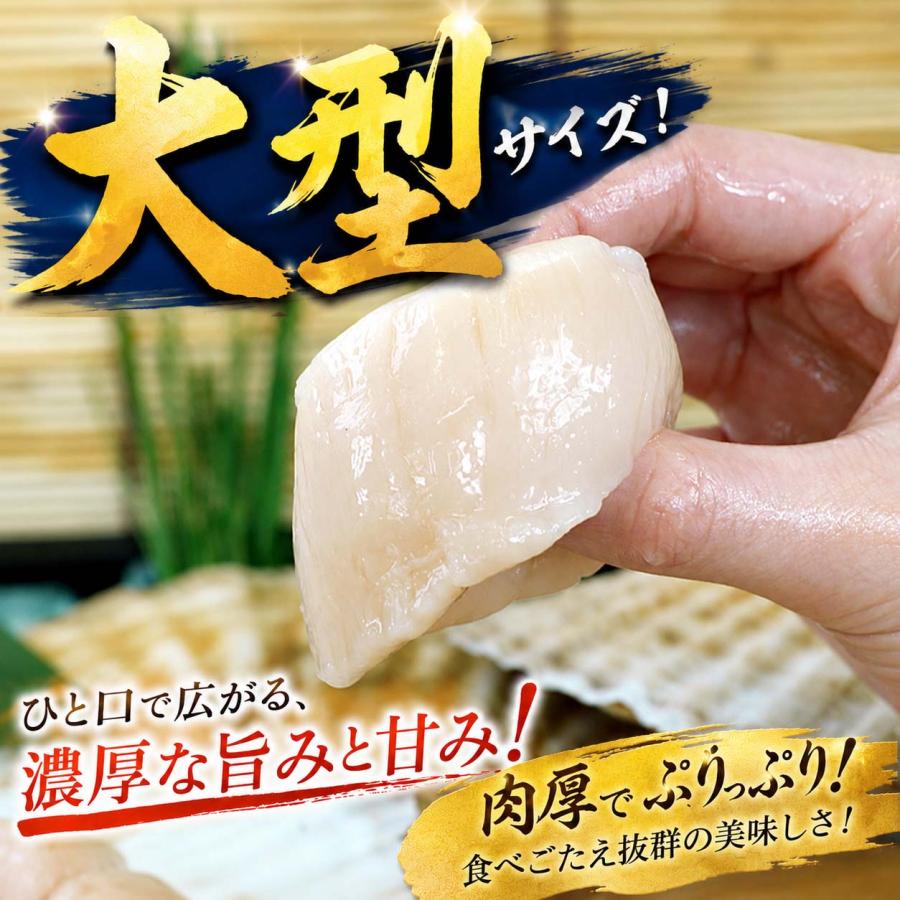 大型 ホタテ 貝柱 玉冷 Lサイズ 500g (10〜12玉入り) 冷凍 ほたて お刺身 北海道 帆立 ホタテ貝柱 冷凍ホタテ 帆立貝柱 バター焼き フライ 刺身 ギフト 爆買 | ブランド登録なし | 03