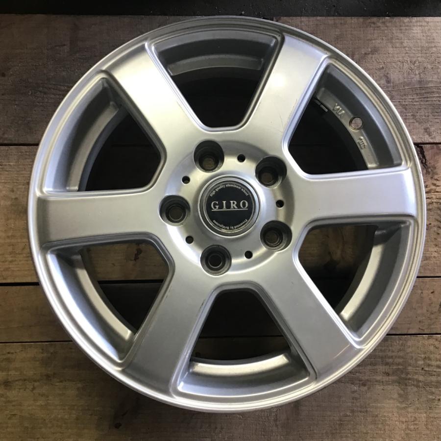 アルミ ホイール 15インチ 4本 GIRO 社外 15×6J 5穴 OFF +53 PCD 114,3 