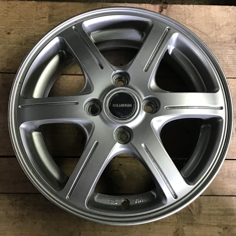 アルミ ホイール 14インチ 1本 BALMINUM 社外 14×4,5J 4穴 IS45 PCD 