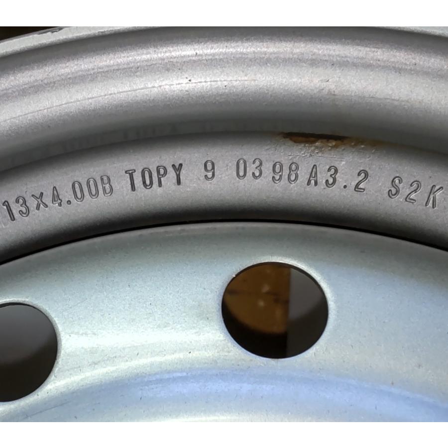 ホンダ（HONDA） スチール 鉄 ホイール 1本 純正 13×4.00B 4穴 PCD 100