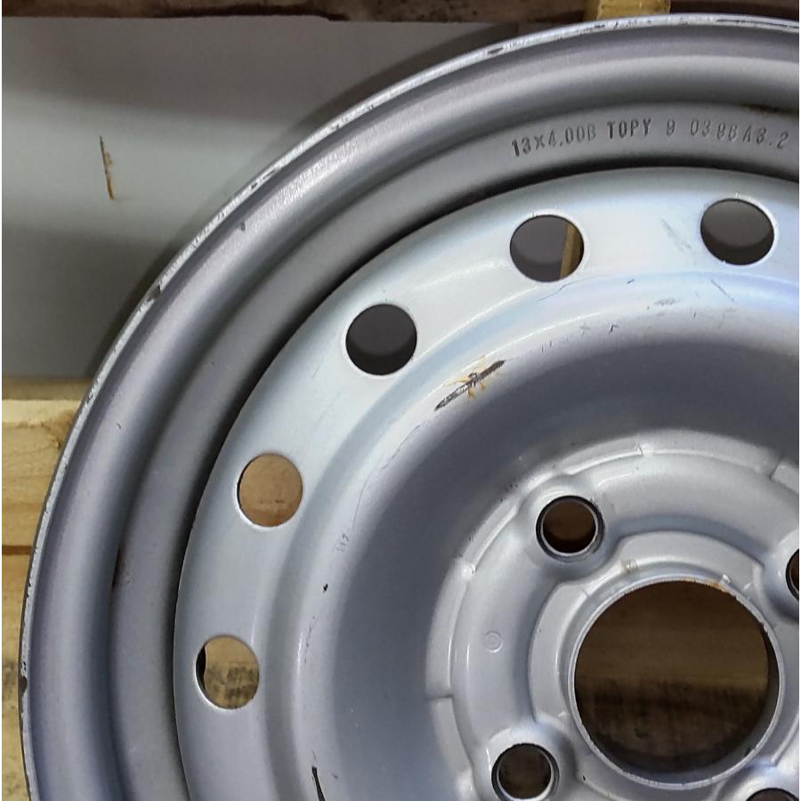 C190 13x4.00B ハブ径56 スチール(ブラック) 4本 ホンダ ホンダ（HONDA） スチール 鉄 ホイール 1本 純正 13×4.00B 4穴 PCD 100