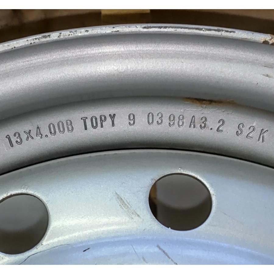 ホンダ（HONDA） スチール 鉄 ホイール 1本 純正 13×4.00B 4穴 PCD 100