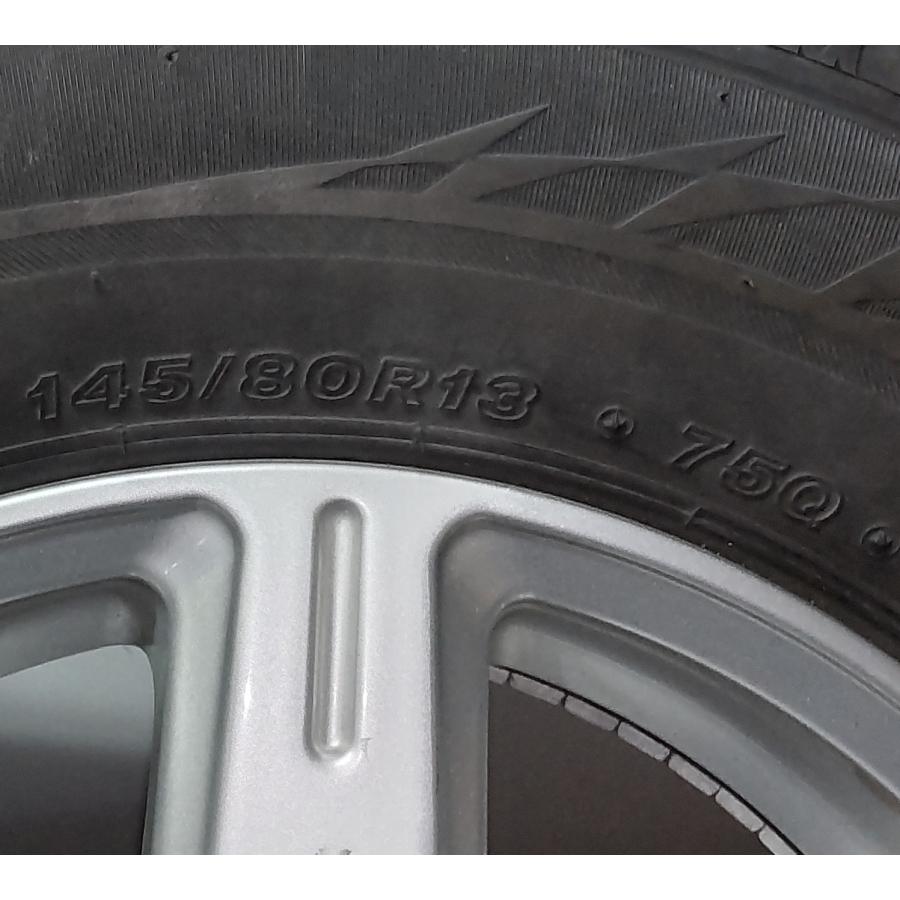 145/80r13　2019年 34週製造　ブリジストン　vrx2 4本 セット ブリザック VRX2 スタッドレス タイヤ アルミ ホイール 145/80R13 75Q