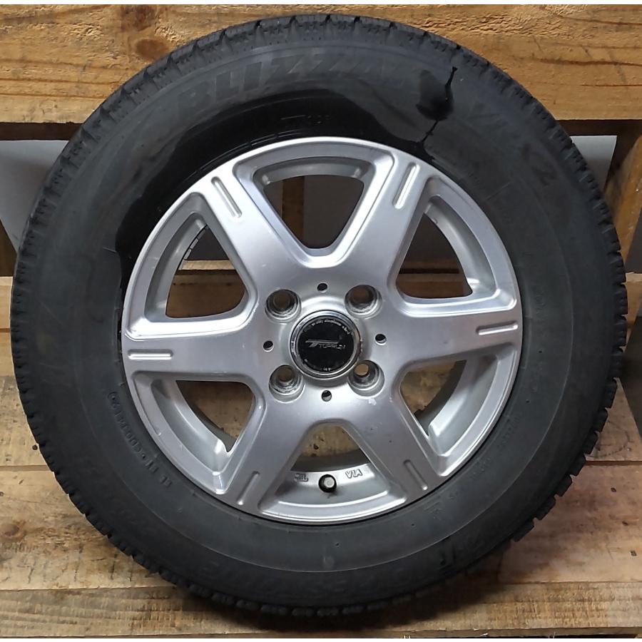 社外13インチアルミホイール/ブリザック VRX 145/80/13 2019y ブリザック VRX2 スタッドレス タイヤ アルミ ホイール 145/80R13 75Q