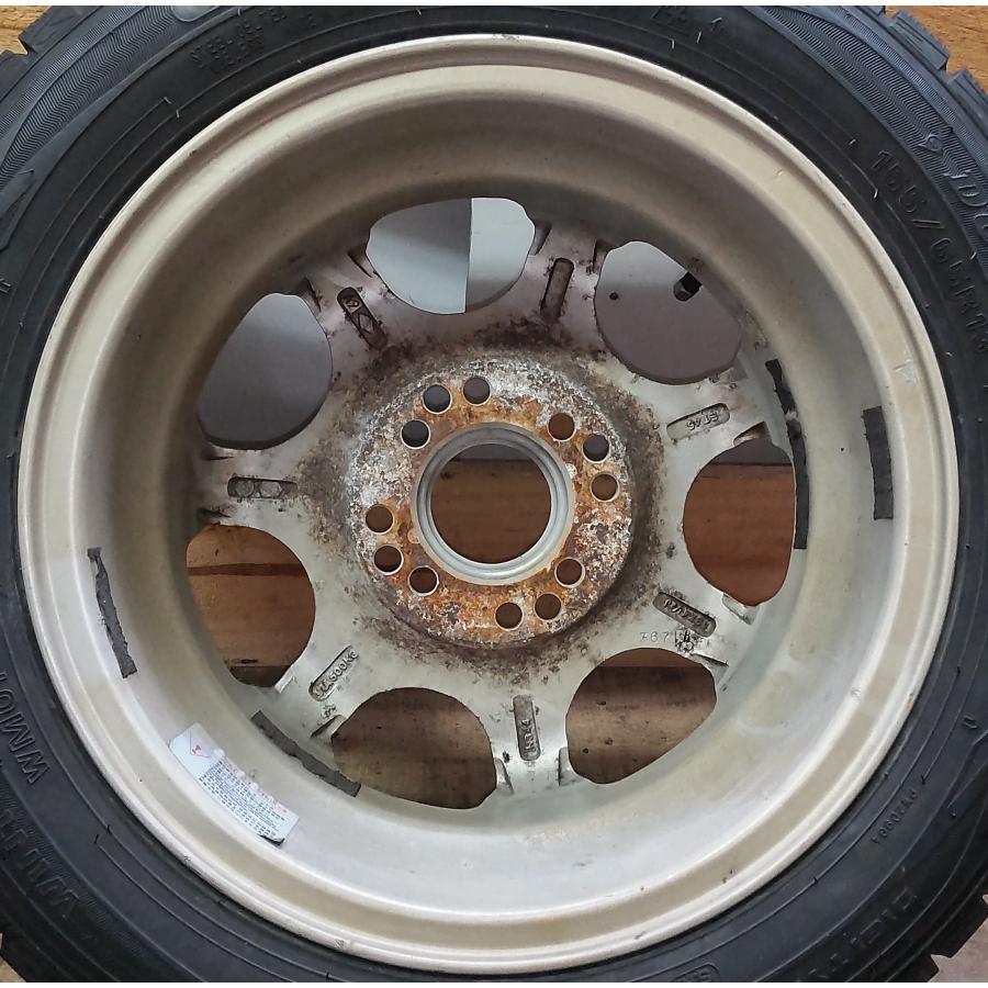 スタッドレスタイヤ155/65/13　2018年製美品　ダンロップウィンターマックス、ホイール付き WINTER MAXX スタッドレス タイヤ アルミ ホイール 1本 155/65R13 73Q