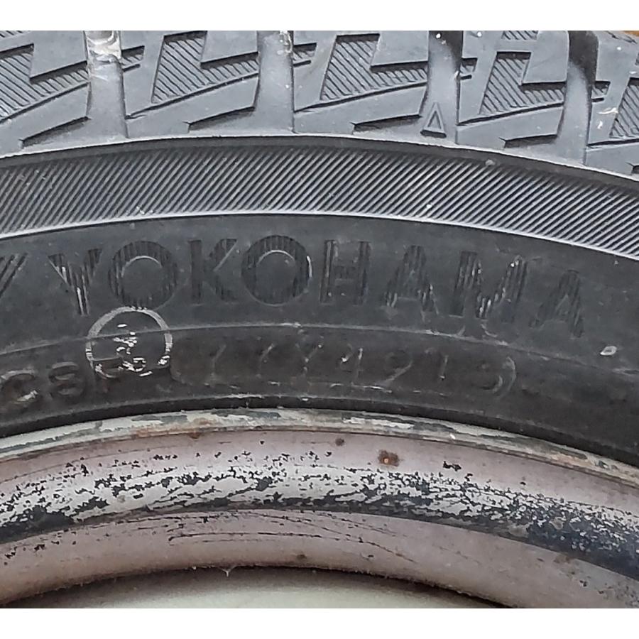 スタッドレス タイヤ スチール ホイール 145/65R15 72Q 2015年製 YOKOHAMA ice GUARD iG50 PLUS MCC スマートK 4J15H2C  PCD112.3 BD57 中古｜kanjiengine5131｜03