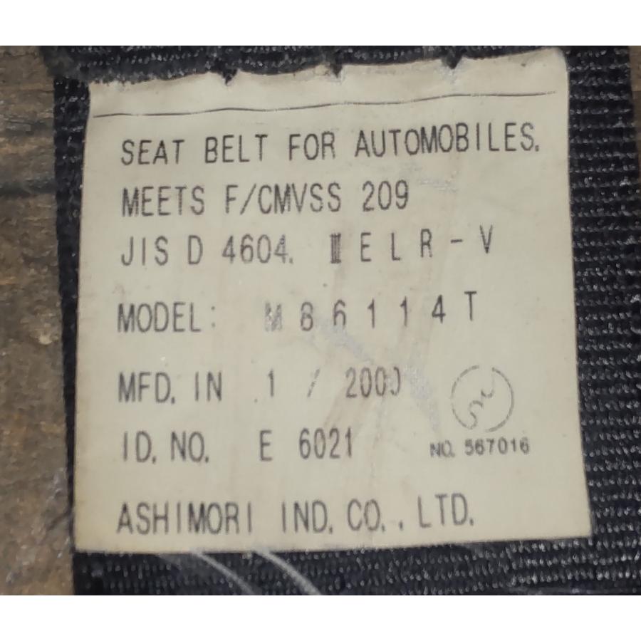 三菱（MITSUBISHI） リア右 シートベルト パジェロ ミニ H58A H12/1 