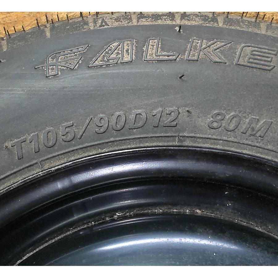 ダイハツ スペアタイヤ 留め具付 1本 2008年製 FALKEN FK-090 T105 