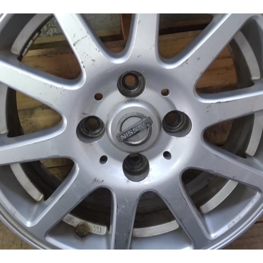アルミ ホイール 4本 日産 純正 14×5.5J OFFSET40 4H×100 ハブ径