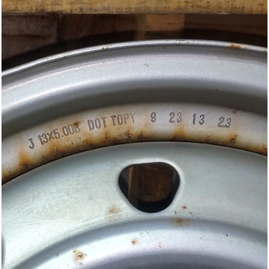 鉄 スチール ホイール 社外 1本 13インチ 8穴 13×5,00B PCD 100 114,3