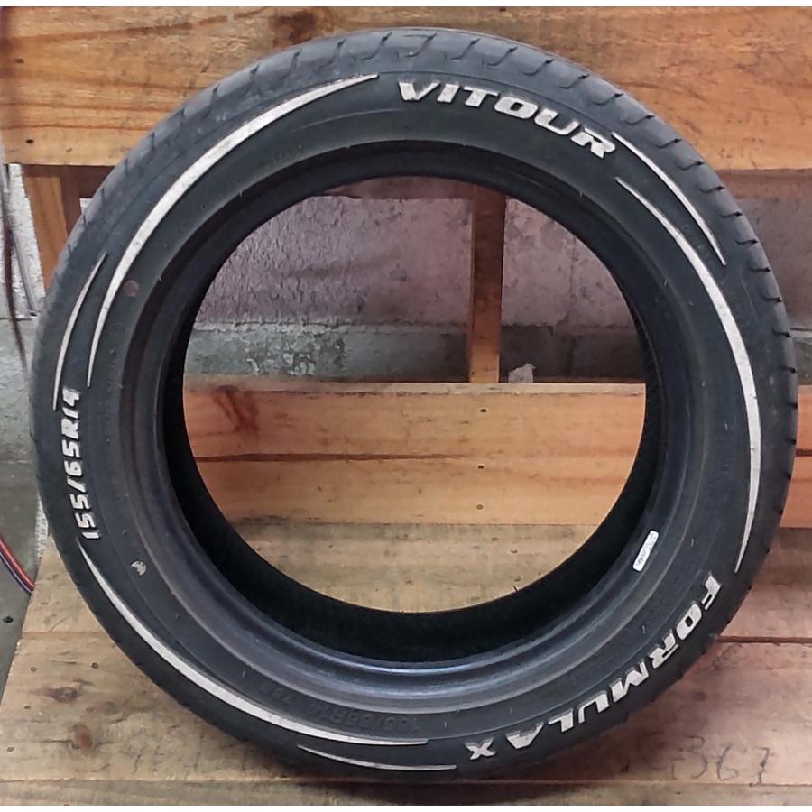 ノーマル タイヤ ホワイトレター 1本 2023年製 155/65R14 75S VITOUR