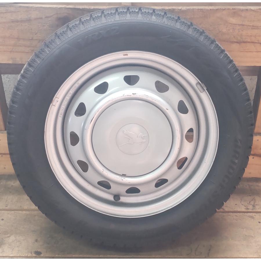 ブリザック VRX2 スタッドレスタイヤ スチール ホイール 4本 155/65R14