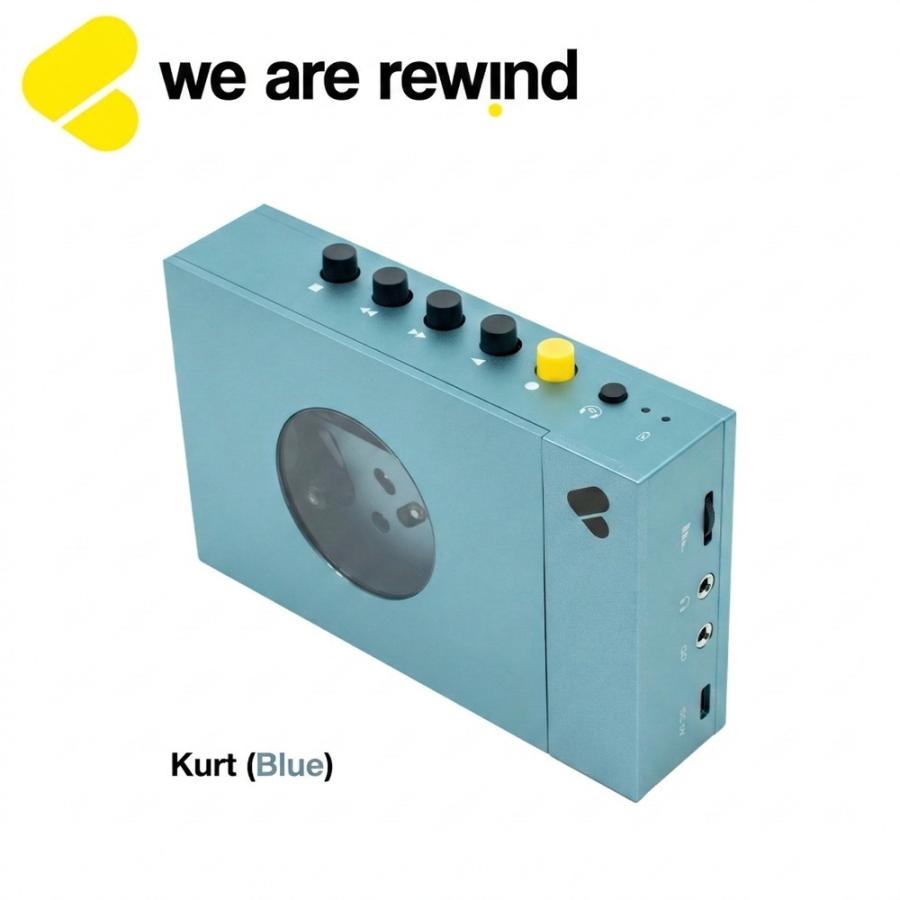 WE ARE REWIND ポータブルカセットプレーヤー WE-001 BLUE Bluetooth