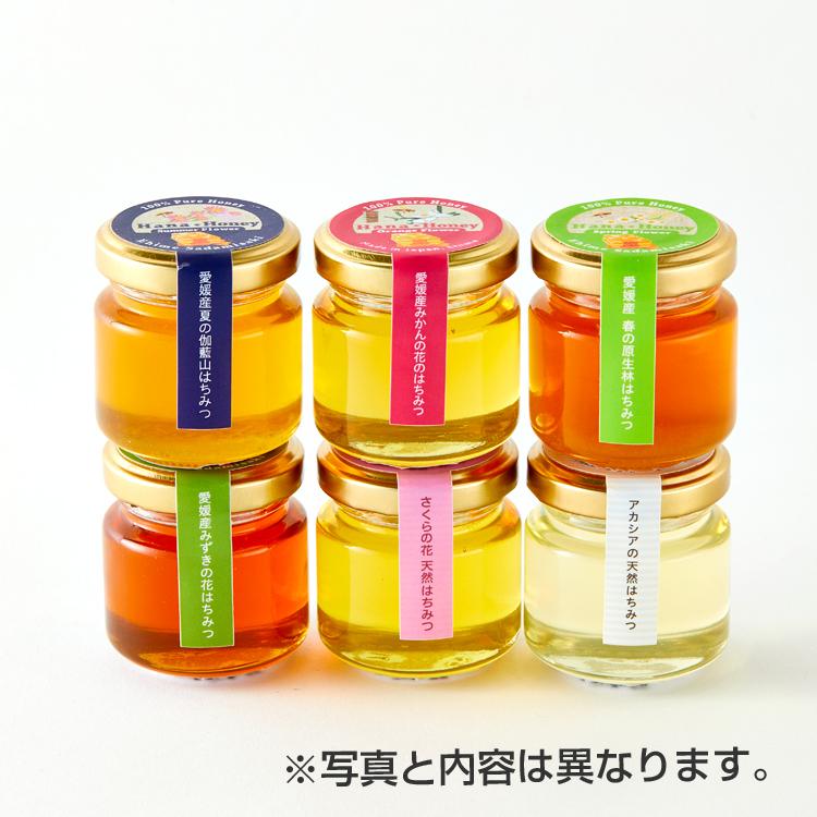 蜂蜜お試し50g×6本(甘夏・春・夏・秋・桜・アカシア) : 完熟 蜂蜜お試し50g×6本(甘夏・春・夏・秋・桜・アカシア) : 完熟