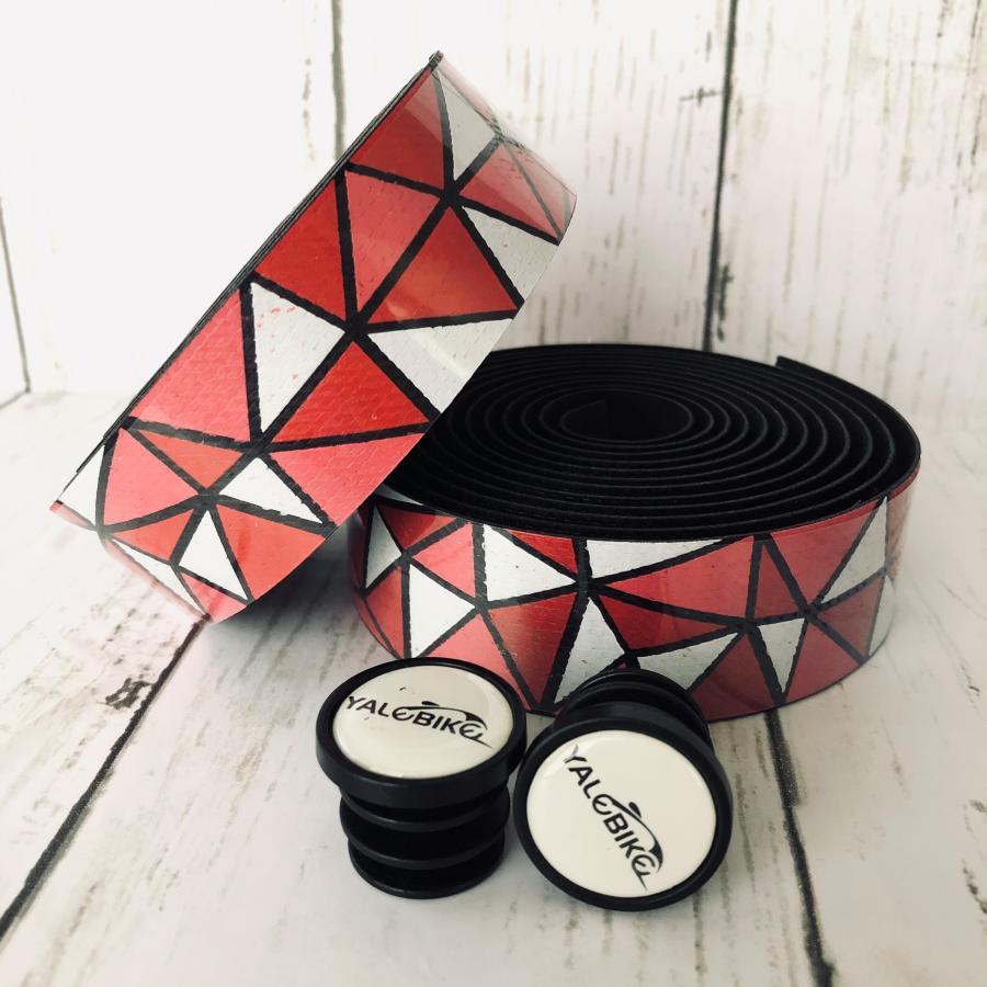 自転車 ロードバイク ハンドル バーテープEVA+PUレザー レッド バーテープ ロードバイク サイクリング EVA PUレザー 衝撃吸収