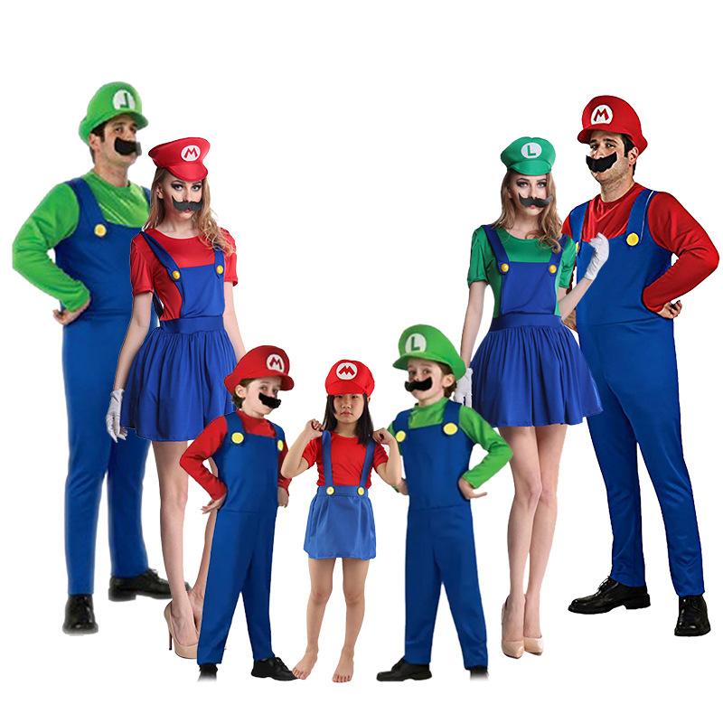 ハロウィン 子供用コスプレ 3セット マリオ風 ハロウィーン仮装