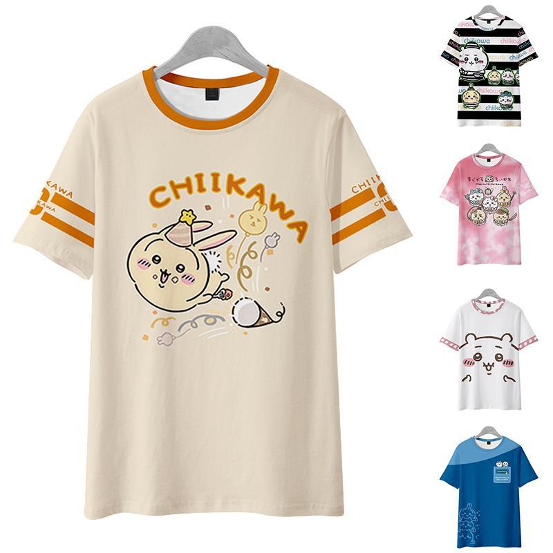 ちいかわ水族館　tシャツ タオル付き ちいかわ水族館 キッズTシャツ カワウソと握手 ホワイト