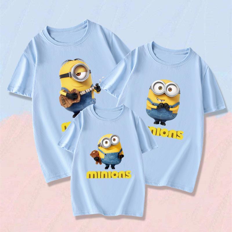 新作 親子ペアルック Tシャツ 半袖 ミニオン 怪盗グルーのミニオンズ