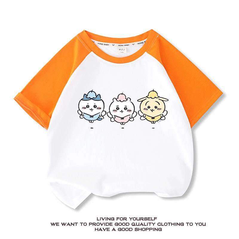 未使用　ちいかわ　半袖Tシャツ　レディース　半袖　ハチワレ　Tシャツ　Lサイズ なんか小さくてかわいいやつ ちいかわ うさぎ ハチワレ女の子 Tシャツ