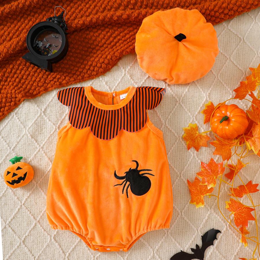 ハロウィン 衣装 ベビー かぼちゃ ロンパース 赤ちゃん カバーオール