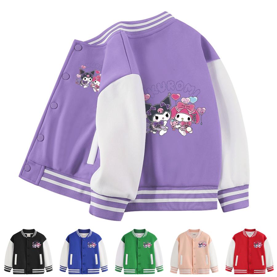 クロミ (Kuromi) スタジャン 子供服 スカジャン キッズ 男の子 女の子