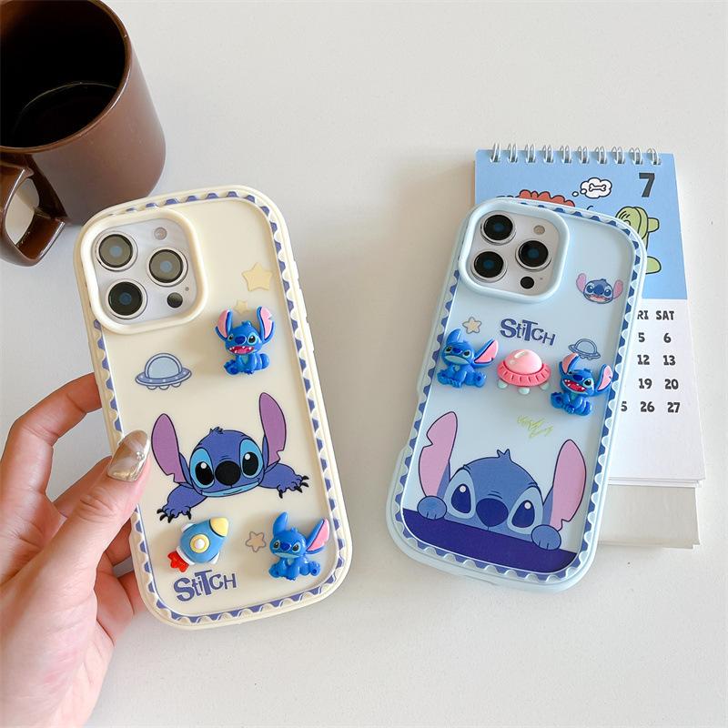 iPhone 16 ケース クリア おもしろ スティッチ iPhone15 アイフォン13