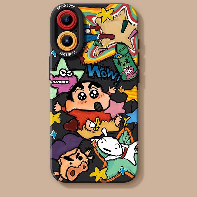 【クレヨンしんちゃん】バイク用アルミマウント シルバー　スマホ スマホケース クレヨンしんちゃん シルバー iPhone 16 ケース クリア