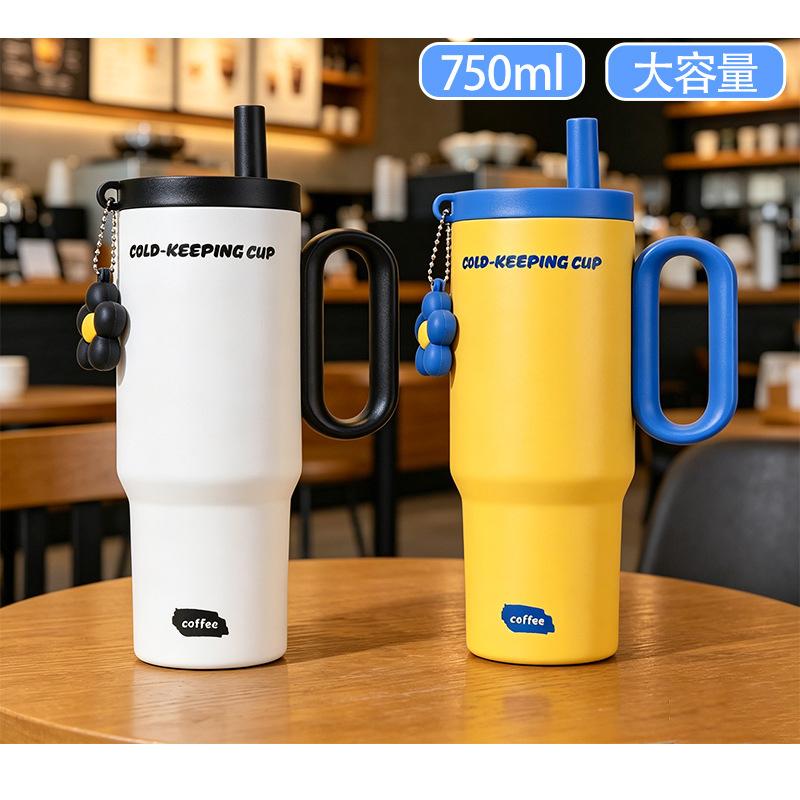 2026 タンブラー 水筒 ストロー付き 710ml 316 蓋付き 大容量 真空断熱