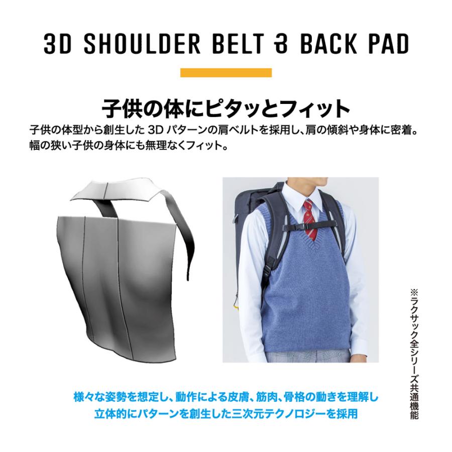 スクールリュック 通学 黒 ブラック 28L バッグ カバン 女子 男子 丈夫 大容量 軽量 スクール 制服 学生 小学生 高校生 中学生 通学 ブランド 101385_3