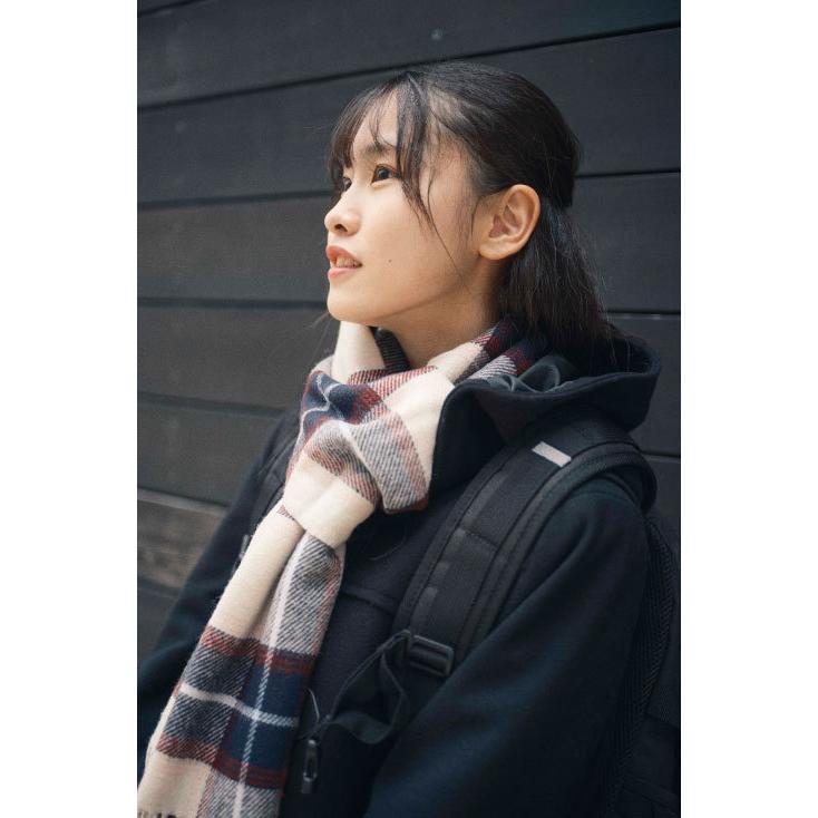 EASTBOY（イーストボーイ） マフラー チェック ウール100% 学生 高校生