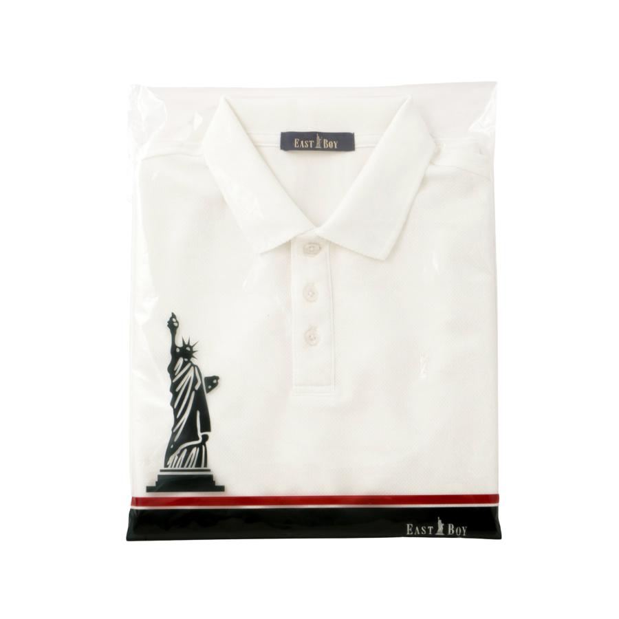 イーストボーイ ポロ シャツ ポロシャツ 女子 半袖 白 紺 刺繍 スクールシャツ ホワイト ネイビー 制服 学生 吸水速乾 UV レディース eastboy 222000 | EASTBOY | 08