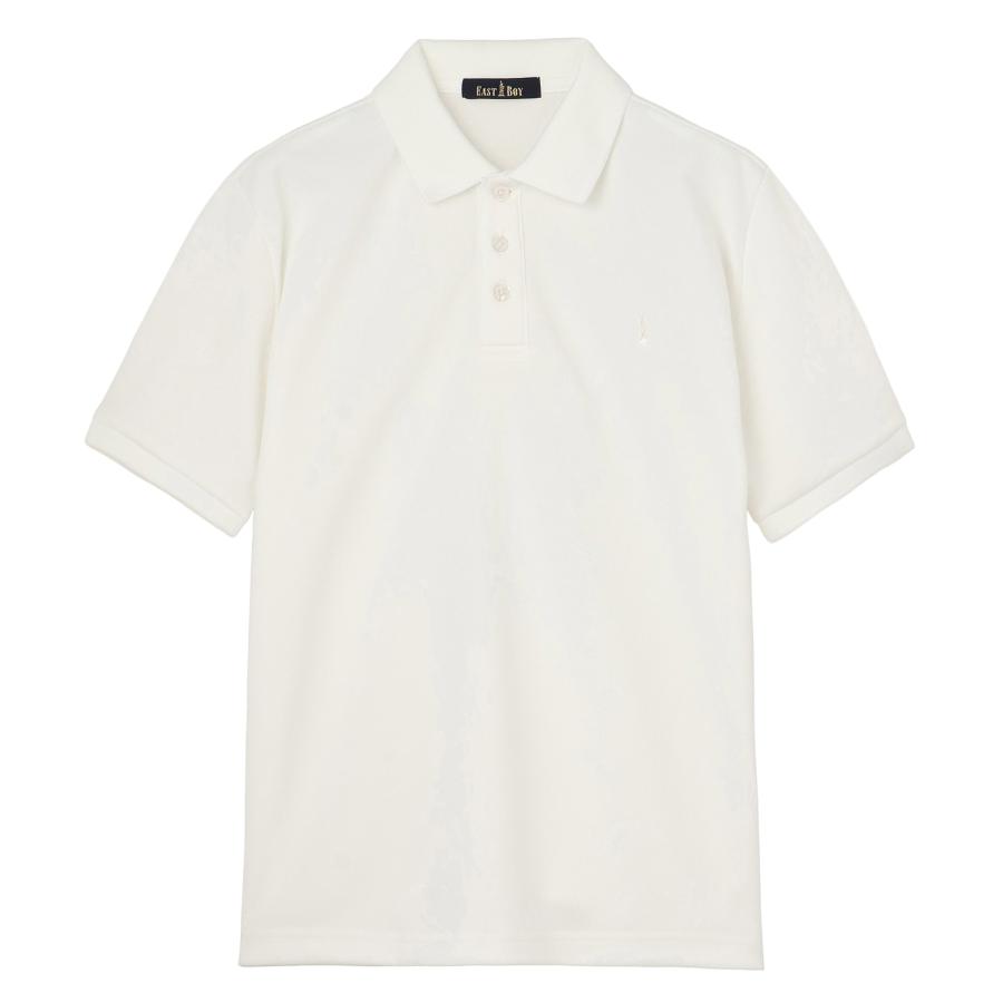 イーストボーイ ポロ シャツ ポロシャツ 女子 半袖 白 紺 刺繍 スクールシャツ ホワイト ネイビー 制服 学生 吸水速乾 UV レディース eastboy 222000 | EASTBOY | 06