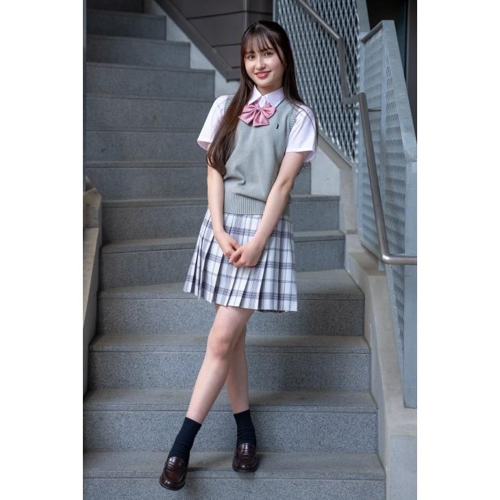 イーストボーイ ベスト スクールベスト 女子 夏 サマー 紺 ベージュ 白 グレー 綿 コットン 通年 制服 学生 通学 高校生 中学生 レディース eastboy 226002｜kanko｜13