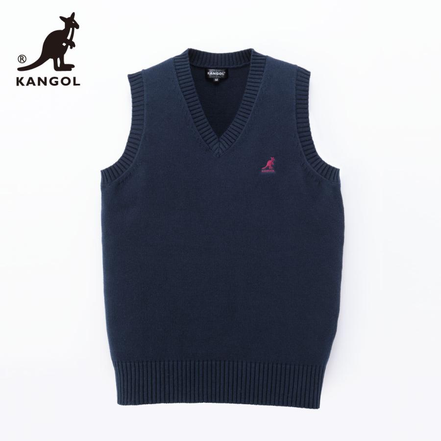 スクールベスト 女子 無地 コットン KANGOL カンゴール ネイビー ブラック ベージュ グレー 服 スクール ベスト 通学 学生 高校生 中学生 K-1039BG|kanko|12