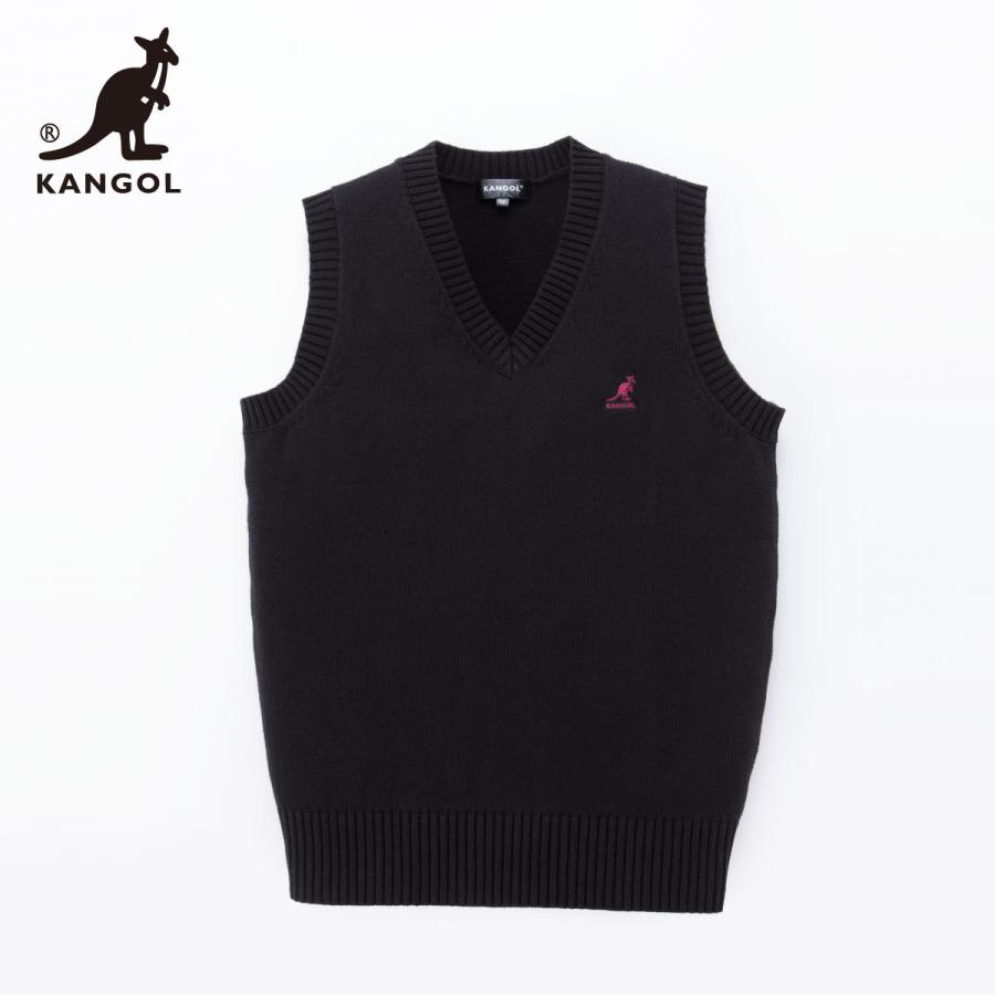 スクールベスト 女子 無地 コットン KANGOL カンゴール ネイビー ブラック ベージュ グレー 服 スクール ベスト 通学 学生 高校生 中学生 K-1039BG|kanko|15
