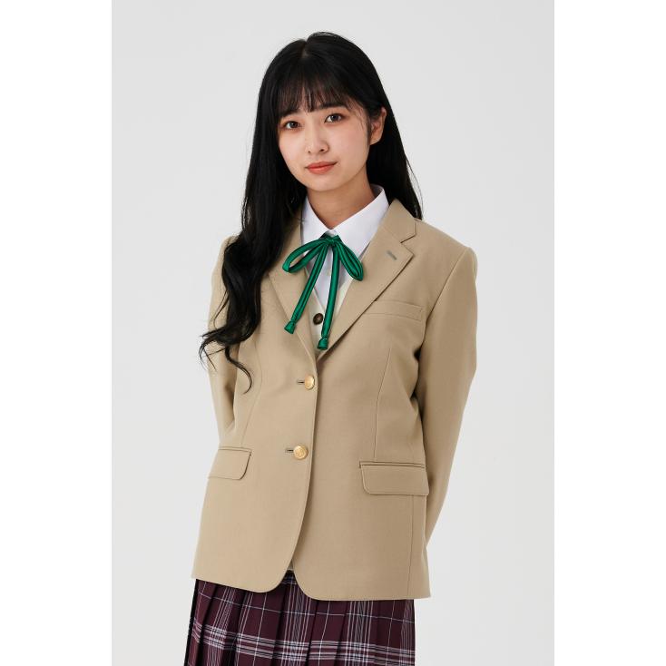 制服 ブレザー スクールブレザー 女子 ベージュ 日本製 毛 ウール100 なんちゃって制服 学生 中学生 高校生 カンコー Khs115 カンコーショップ原宿 通販 Paypayモール