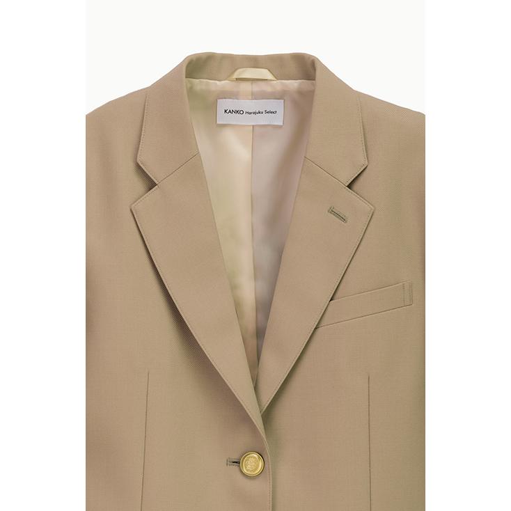 制服 ブレザー スクールブレザー 女子 ベージュ 日本製 毛 ウール100