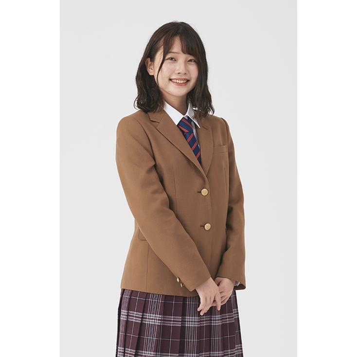 制服 ブレザー スクールブレザー 女子 キャメル 茶 日本製 毛 ウール なんちゃって制服 学生 中学生 高校生 カンコー Khs116 カンコーショップ原宿 通販 Paypayモール