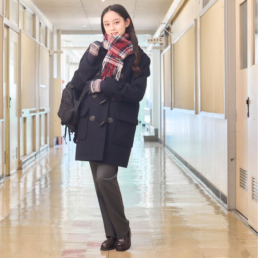 ダッフルコート 学生 女子 スクールコート ロング 中学生 ネイビー グレー ブラック 制服 ダッフル コート アウター 高校生 冬 カンコー KANKO 送料無料 KHS117｜kanko｜20