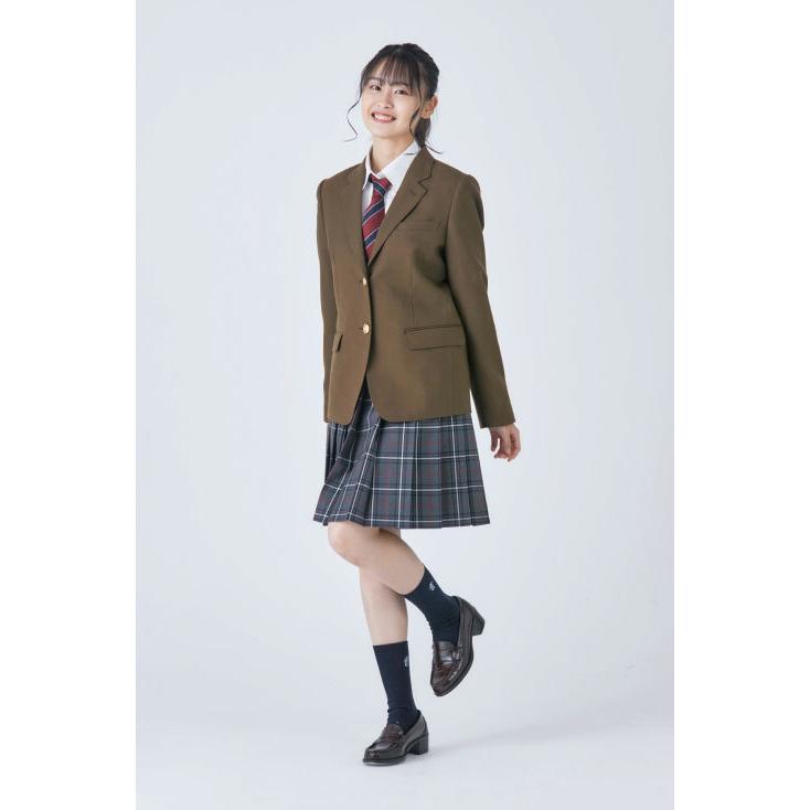 ブレザー 女子 学生 制服 日本製 スクールブレザー ブラウン 茶色 なん
