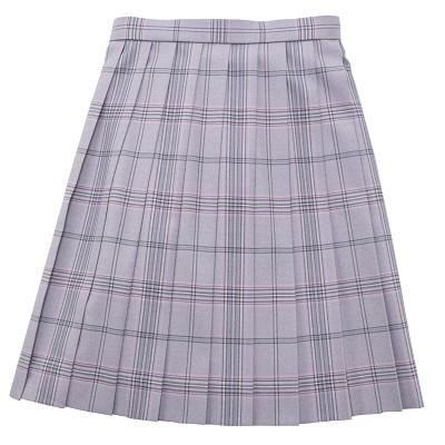 制服 スカート チェック 48cm 【日本製】 スクールスカート 制服スカート プリーツ 大きい ネイビー 紺 緑 ピンク 赤 白 なんちゃって制服 カンコー KHS205の画像