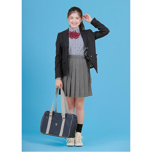 ディズニー 制服 シャツL スカートS Disney（ディズニー） シャツ スクールシャツ 女子 長袖 ギンガム