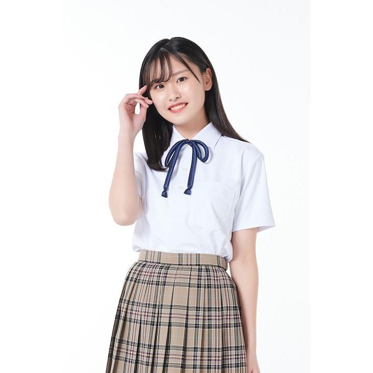 【３枚組】 スクールポロシャツ 半袖 女子 男子 男女兼用 白 透けない UV 形態安定 防汚 制服 スクールポロ ポロ シャツ 夏 形態安定 高校生 中学生 学生 KHS307の画像