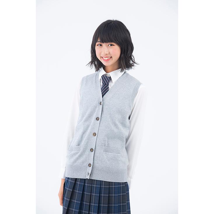KANKO Harajuku Select スクールベスト 女子 秋冬 薄手 白 秋 前開き