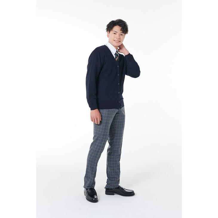 スクールカーディガン 無地 紺 ネイビー グレー 男子 メンズ 高校生 スクール カーディガン ニット 通学 学生 制服 高校生 中学生 送料無料 カンコー KHS416|kanko|06
