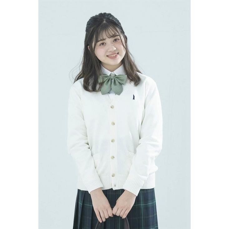 スクールリボン 制服 リボン ドット 女子 レディース ピンク グリーン