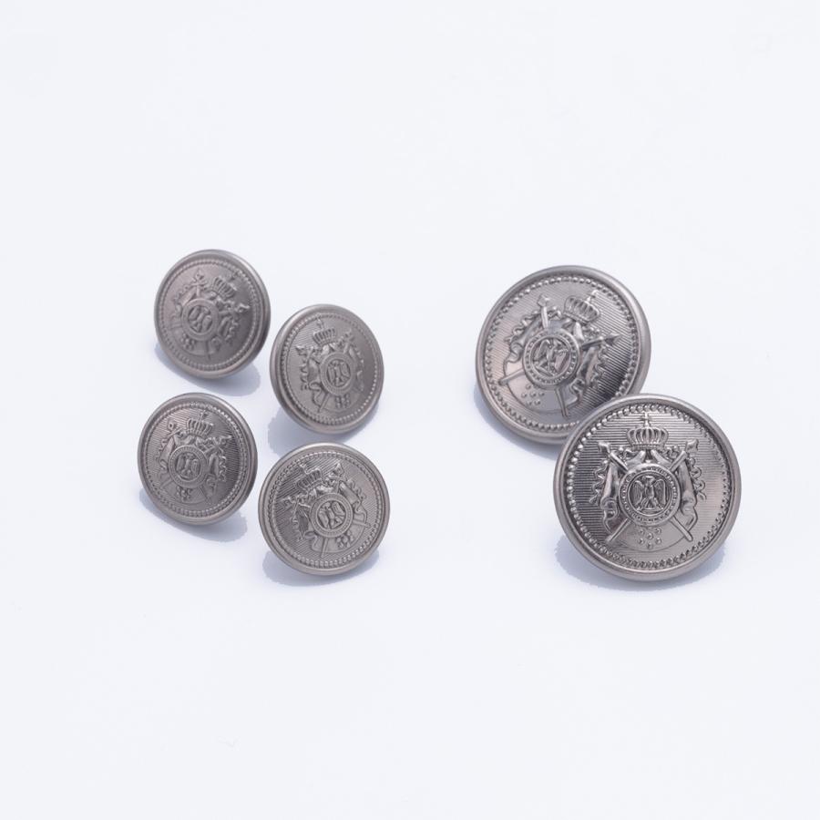 ボタン 釦 シルバー 【 バラ 1個 】 20mm(21mm) 15mm ブレザー 真鍮