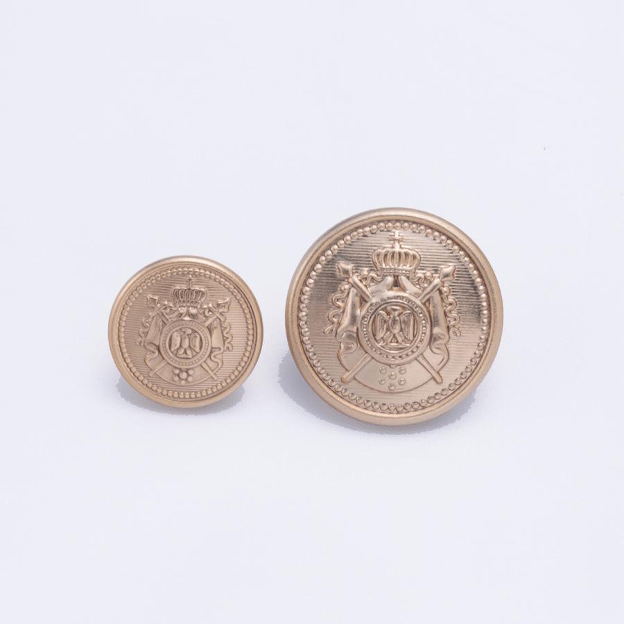 ボタン 釦 シルバー 【 バラ 1個 】 20mm(21mm) 15mm ブレザー 真鍮